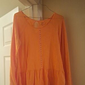 Crown N IVY Orange Long Sleeve Women's Top
